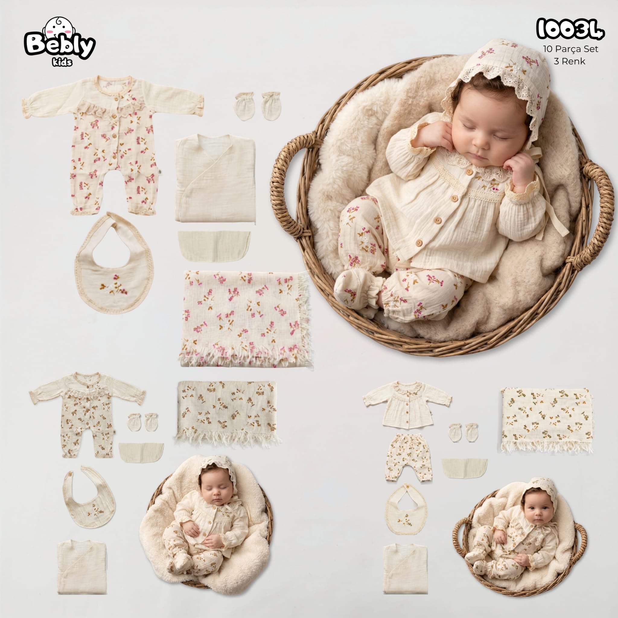 Bebly hastane çıkışı seti model 10034