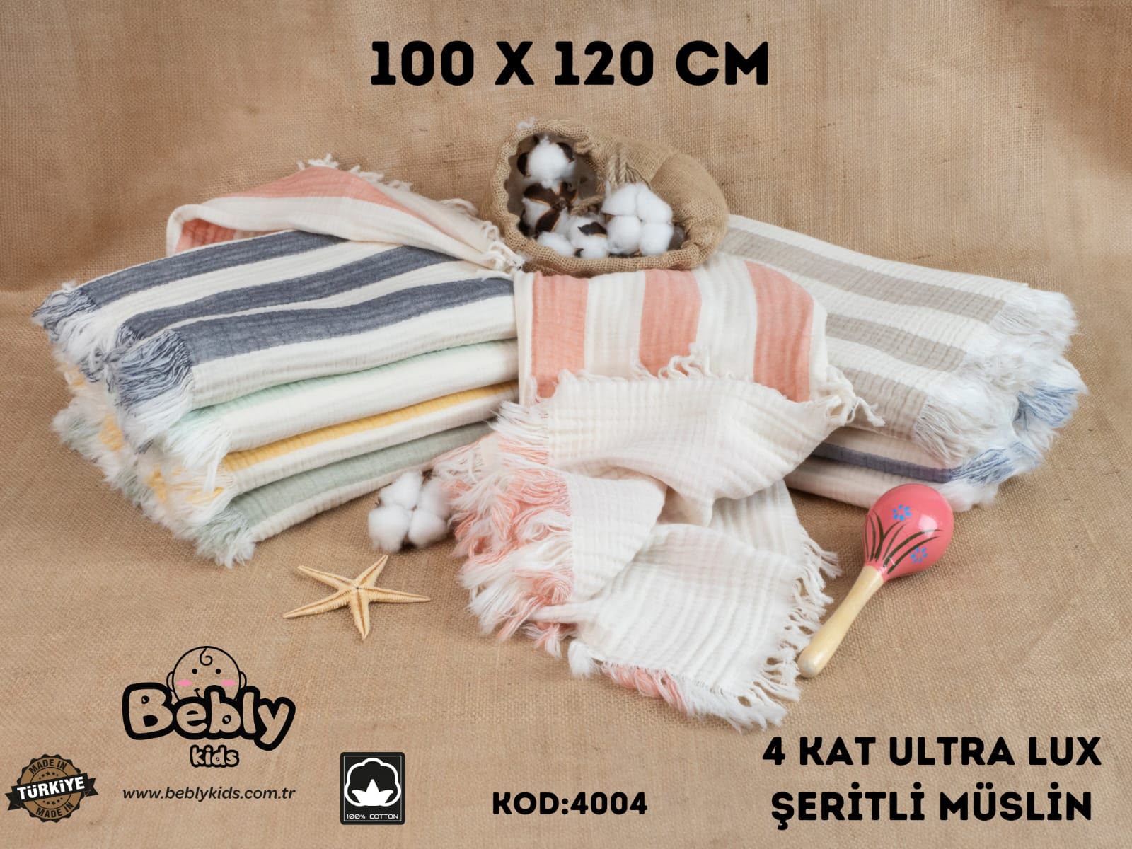 Bebly tek battaniye model 4004