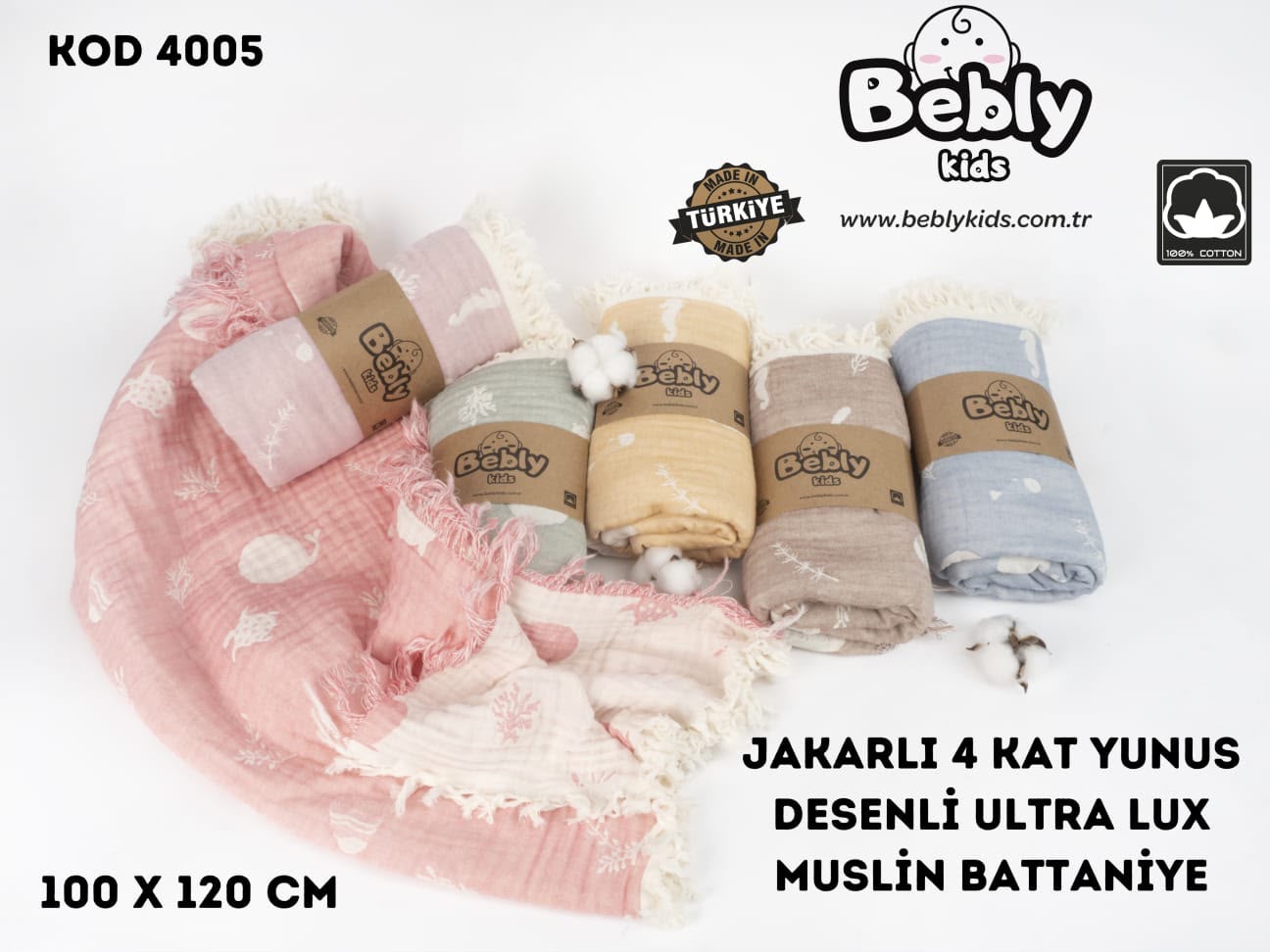 Bebly tek battaniye model 4005