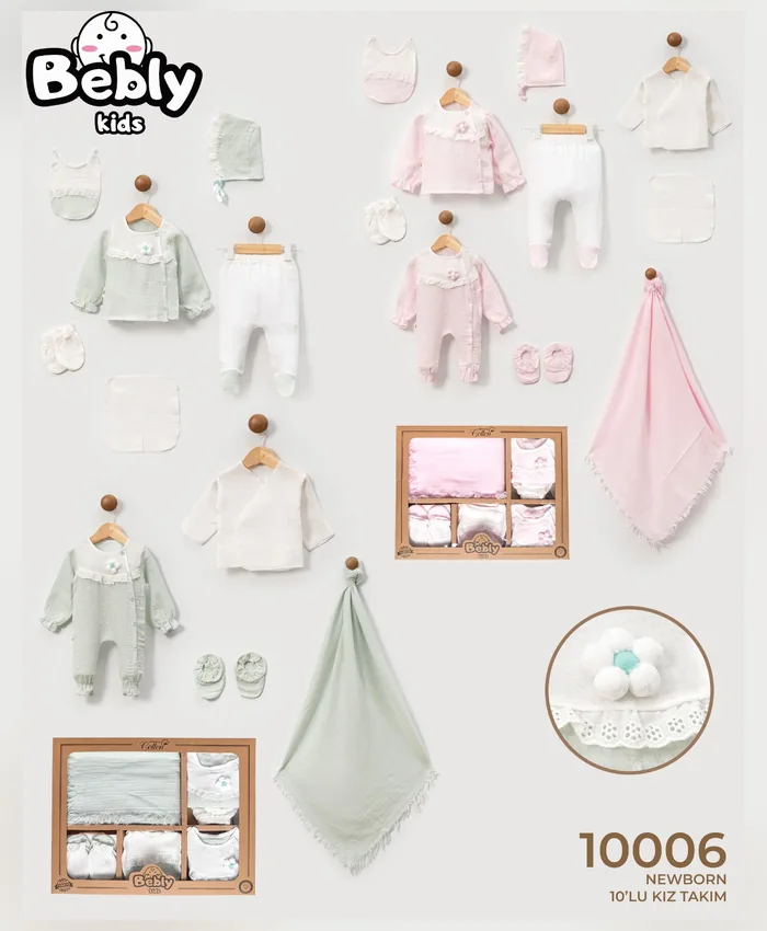 Bebly hastane çıkışı seti, model 10006