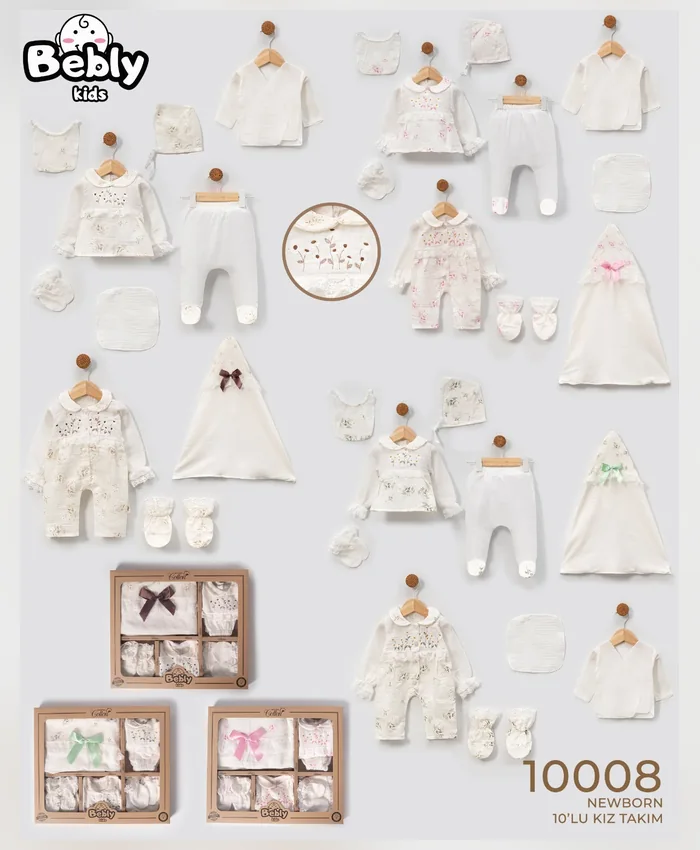 Bebly hastane çıkışı seti, model 10008