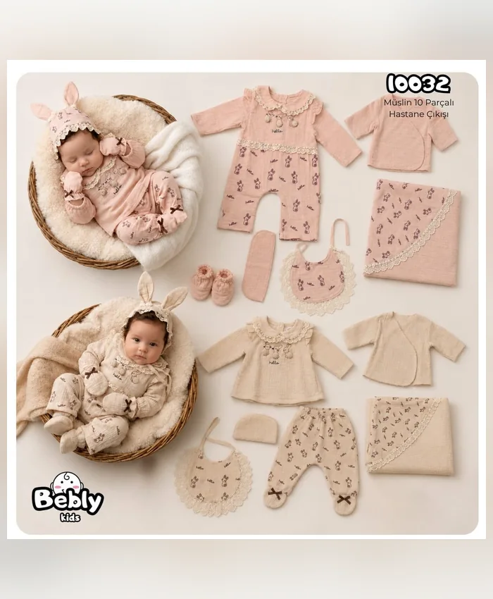Bebly hastane çıkışı seti, model 10032