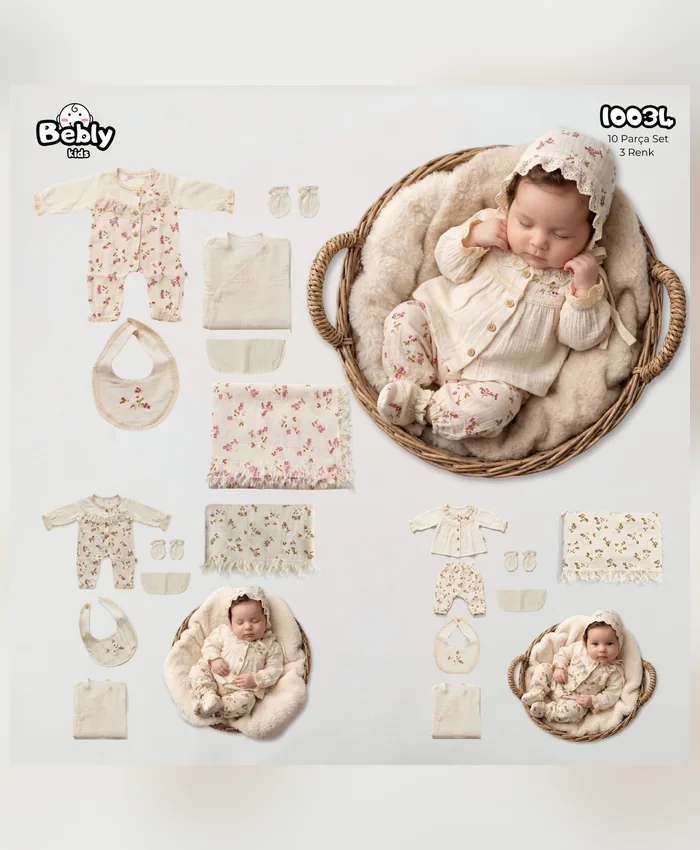 Bebly hastane çıkışı seti, model 10034