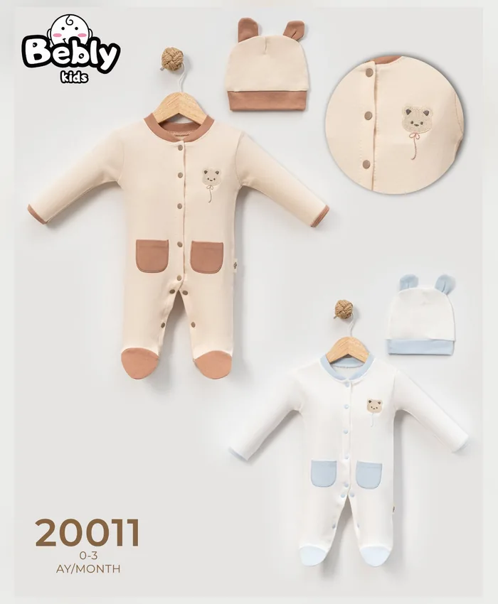 Bebly yenidoğan tulumu / takım, model 20011
