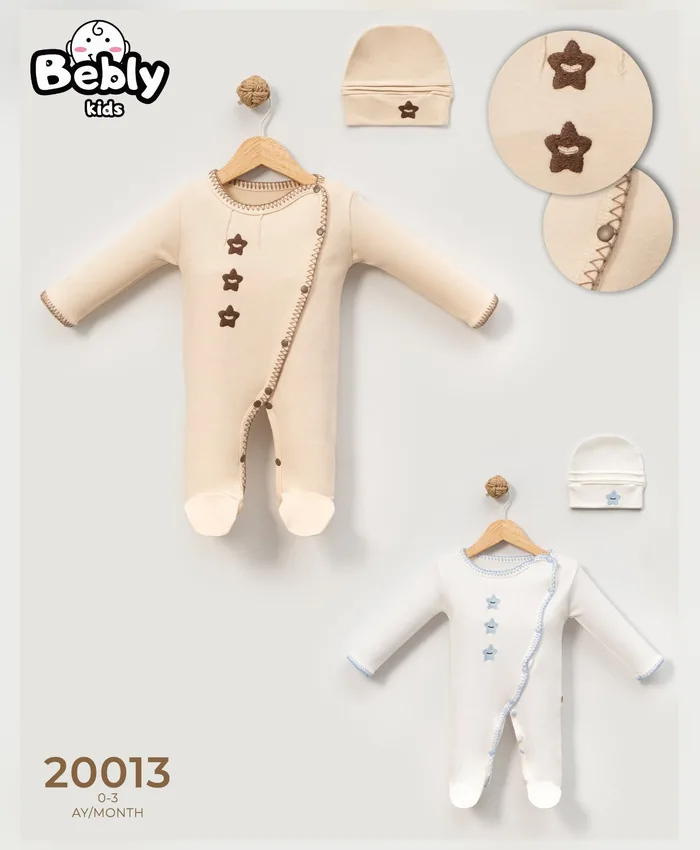 Bebly yenidoğan tulumu / takım, model 20013