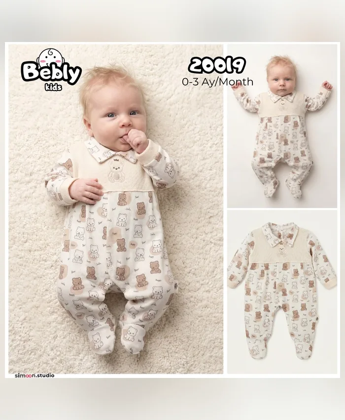 Bebly yenidoğan tulumu / takım, model 20019