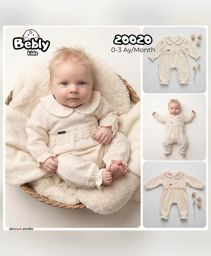 Bebly yenidoğan tulumu / takım, model 20020