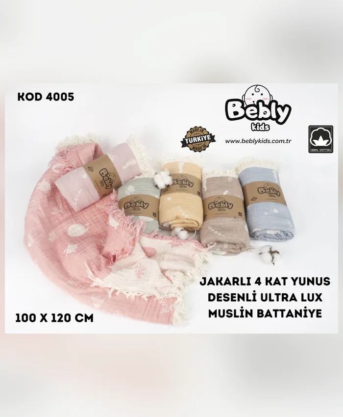 Bebly tek battaniye, model 4005