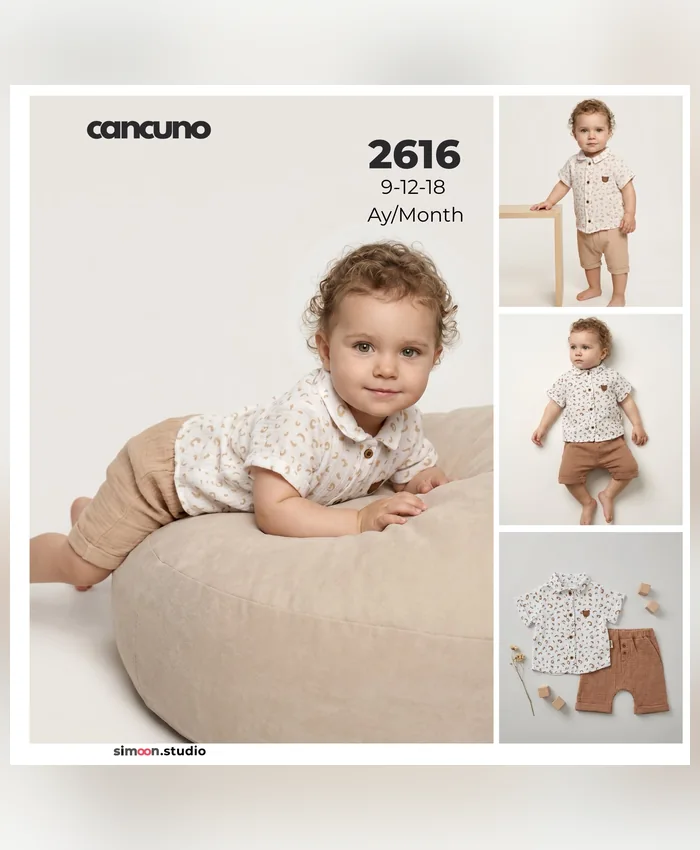 Can Cuno yazlık bebek giyim, model 2616