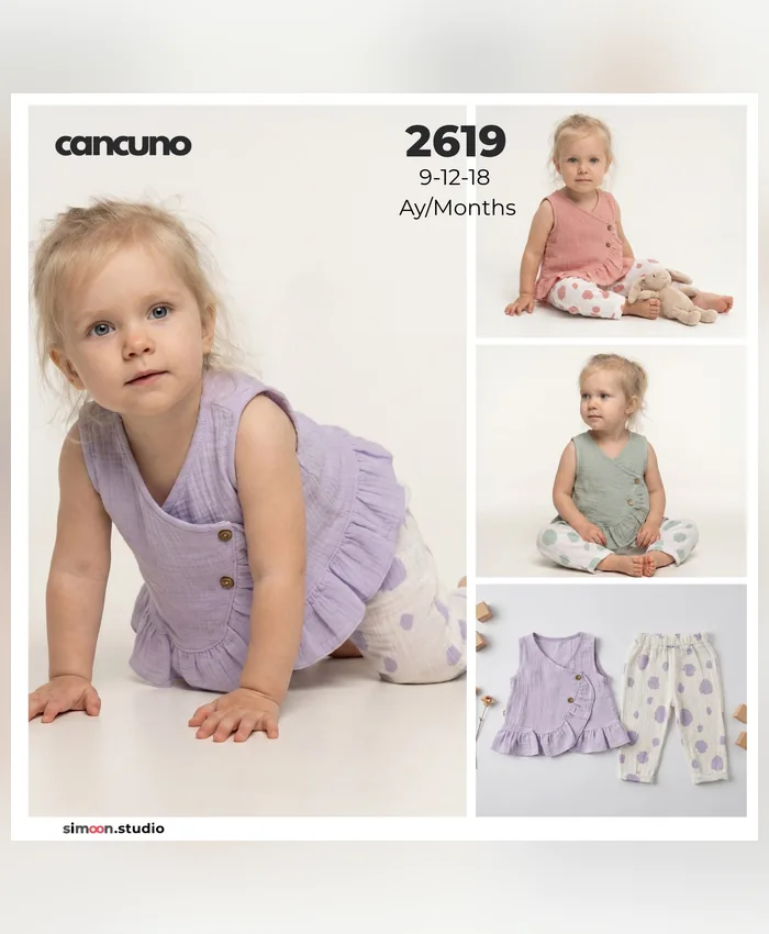 Can Cuno yazlık bebek giyim, model 2619