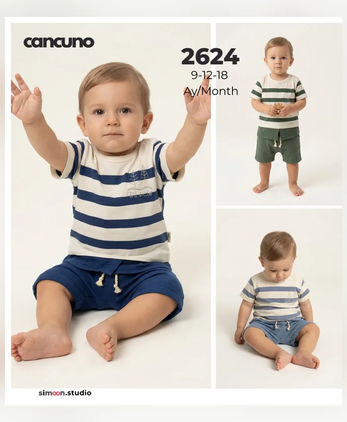 Can Cuno yazlık bebek giyim, model 2624