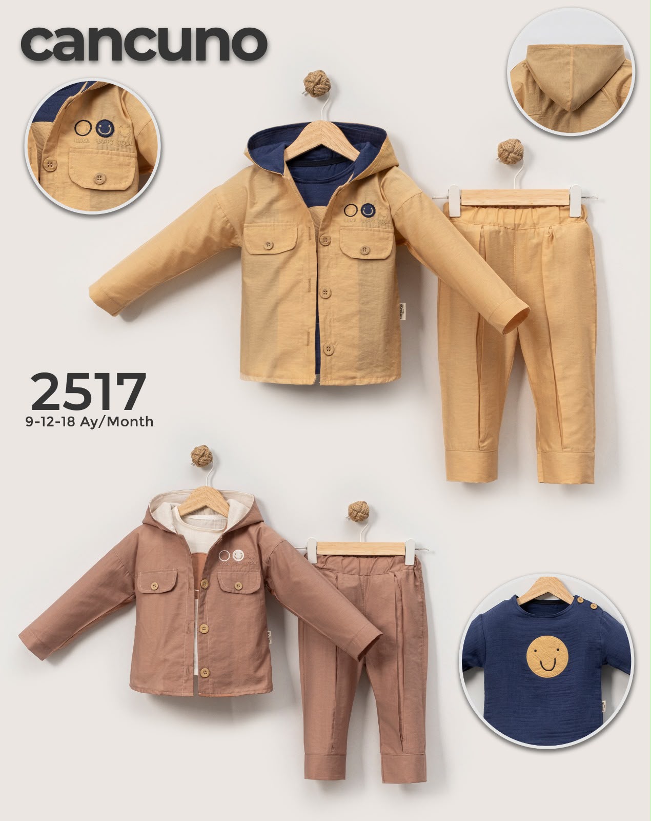 Can Cuno kışlık bebek giyim model 2517