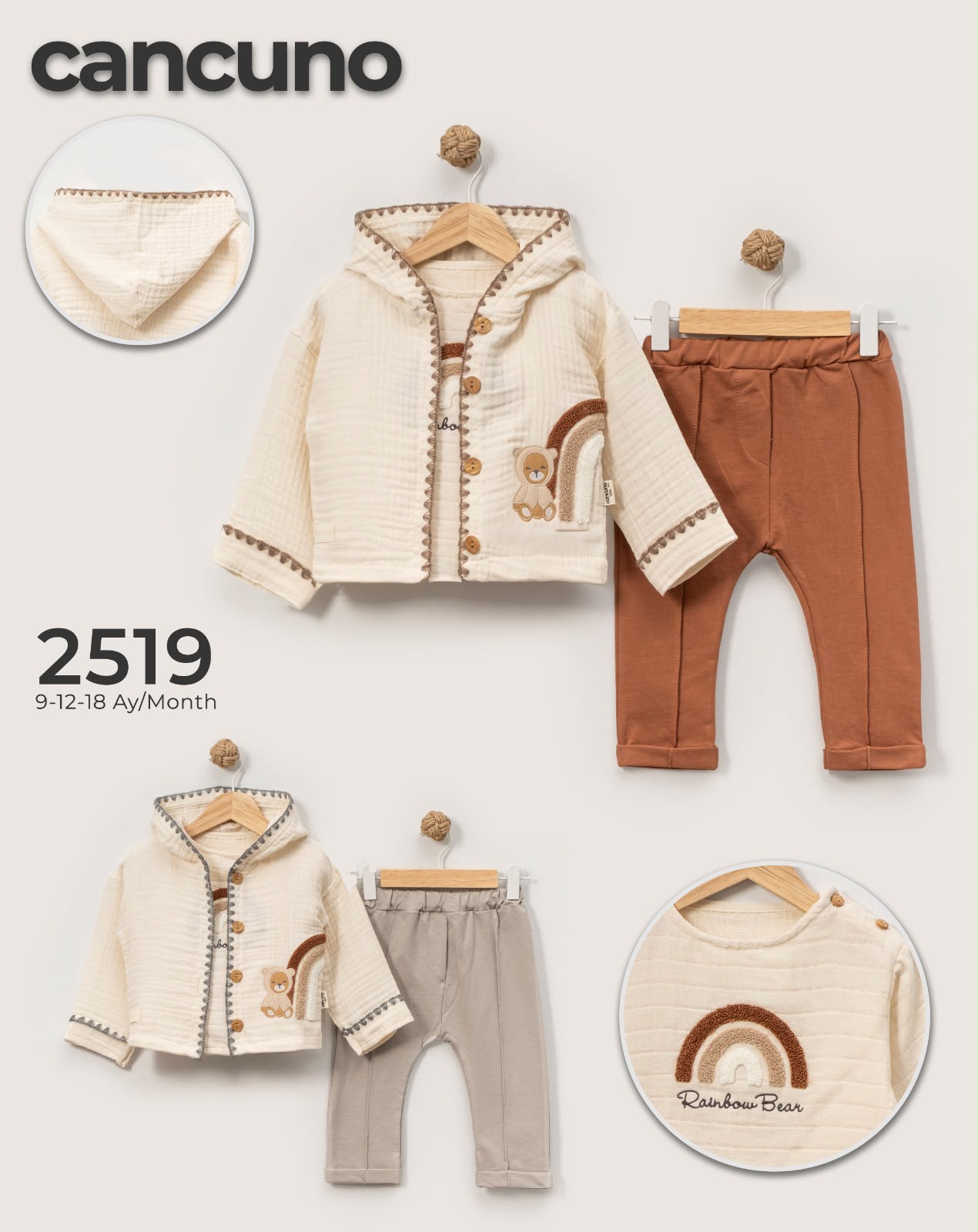 Can Cuno kışlık bebek giyim model 2519