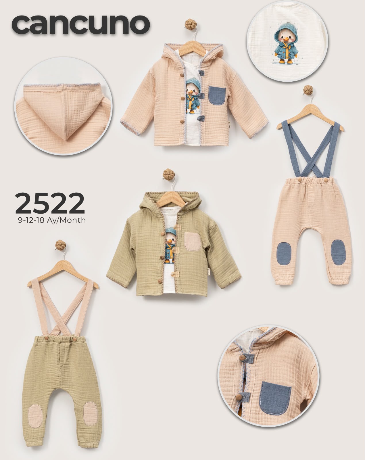 Can Cuno kışlık bebek giyim model 2522