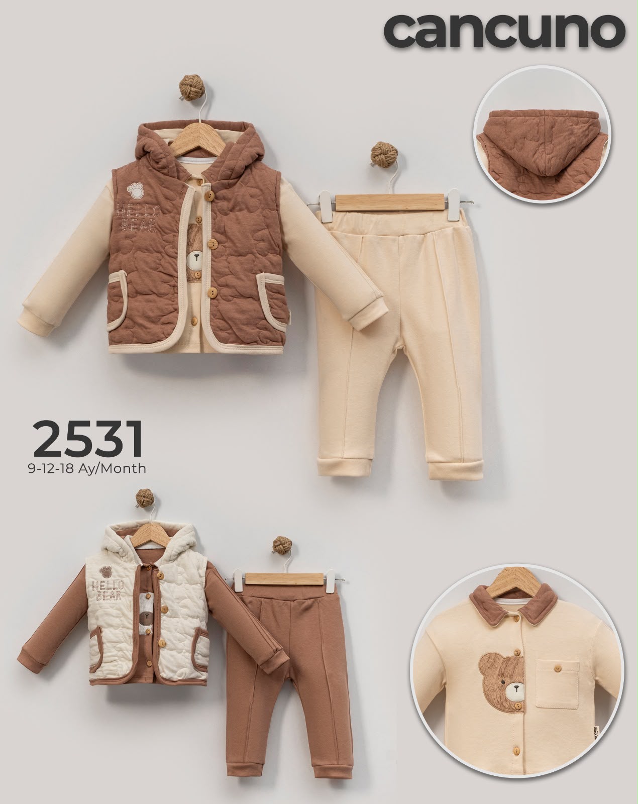 Can Cuno kışlık bebek giyim model 2531