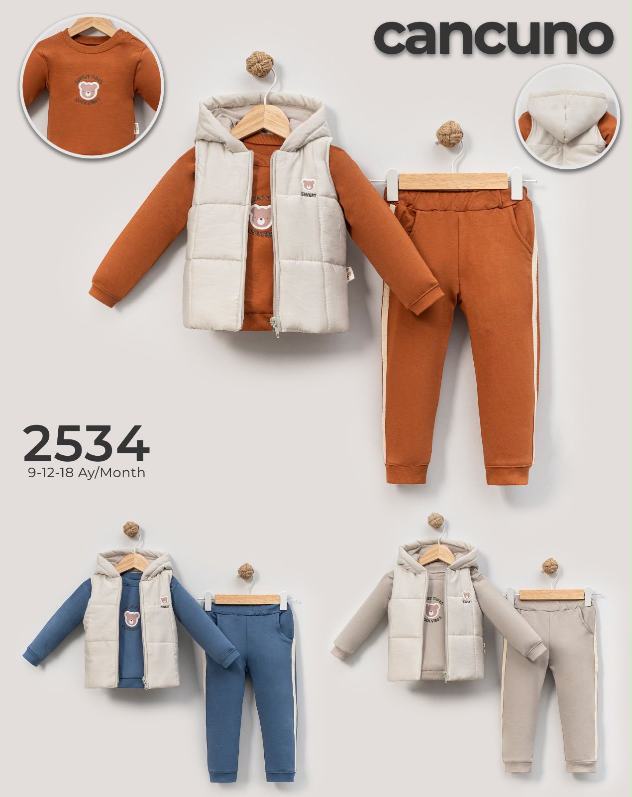 Can Cuno kışlık bebek giyim model 2534