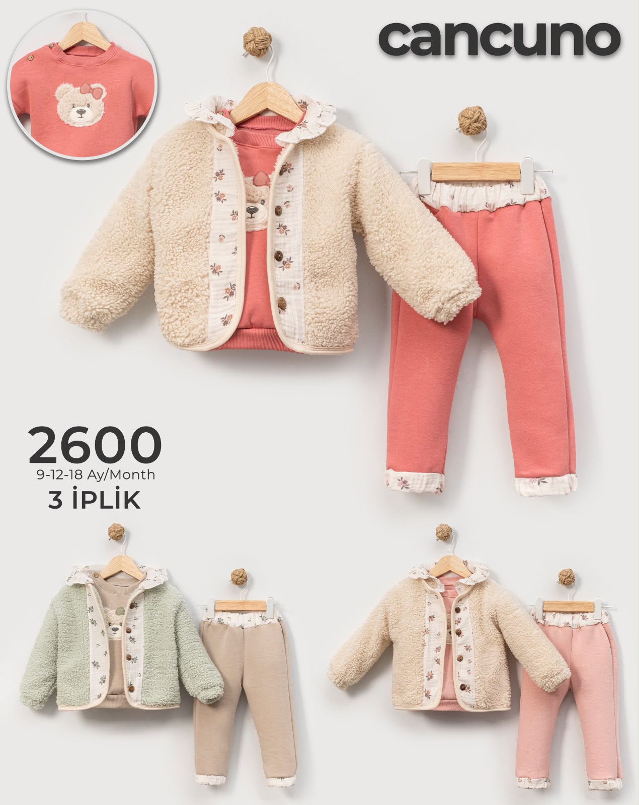Can Cuno kışlık bebek giyim model 2600