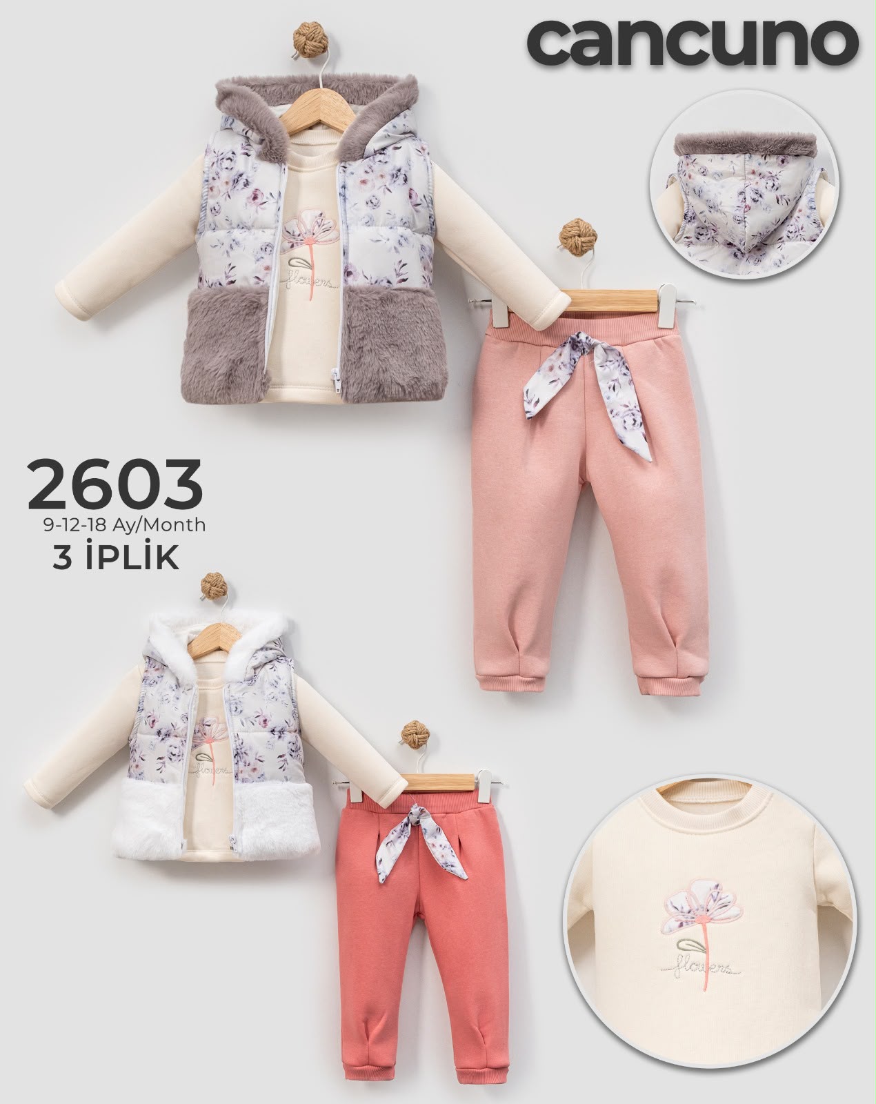 Can Cuno kışlık bebek giyim model 2603