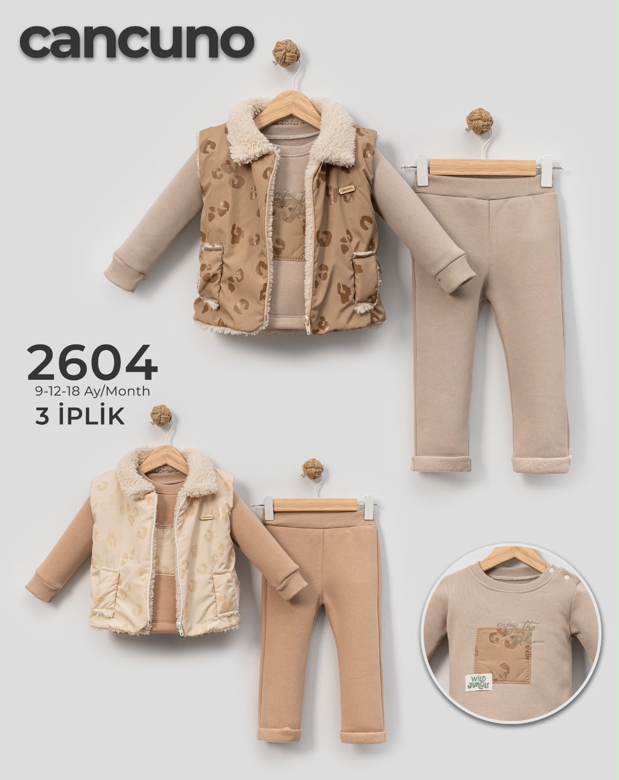 Can Cuno kışlık bebek giyim model 2604