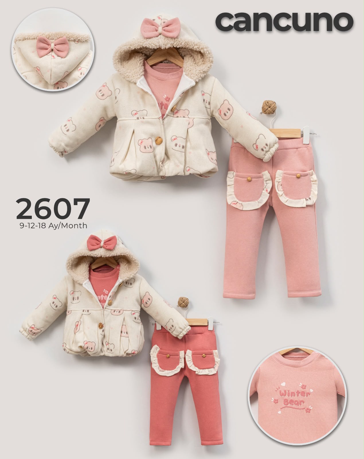 Can Cuno kışlık bebek giyim model 2607
