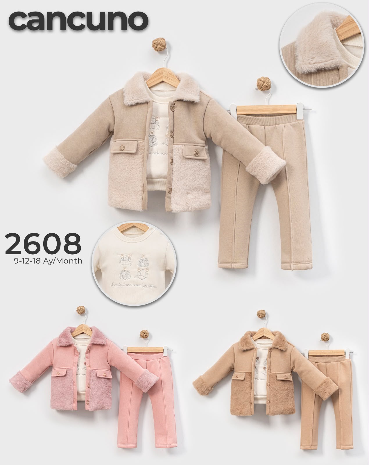 Can Cuno kışlık bebek giyim model 2608