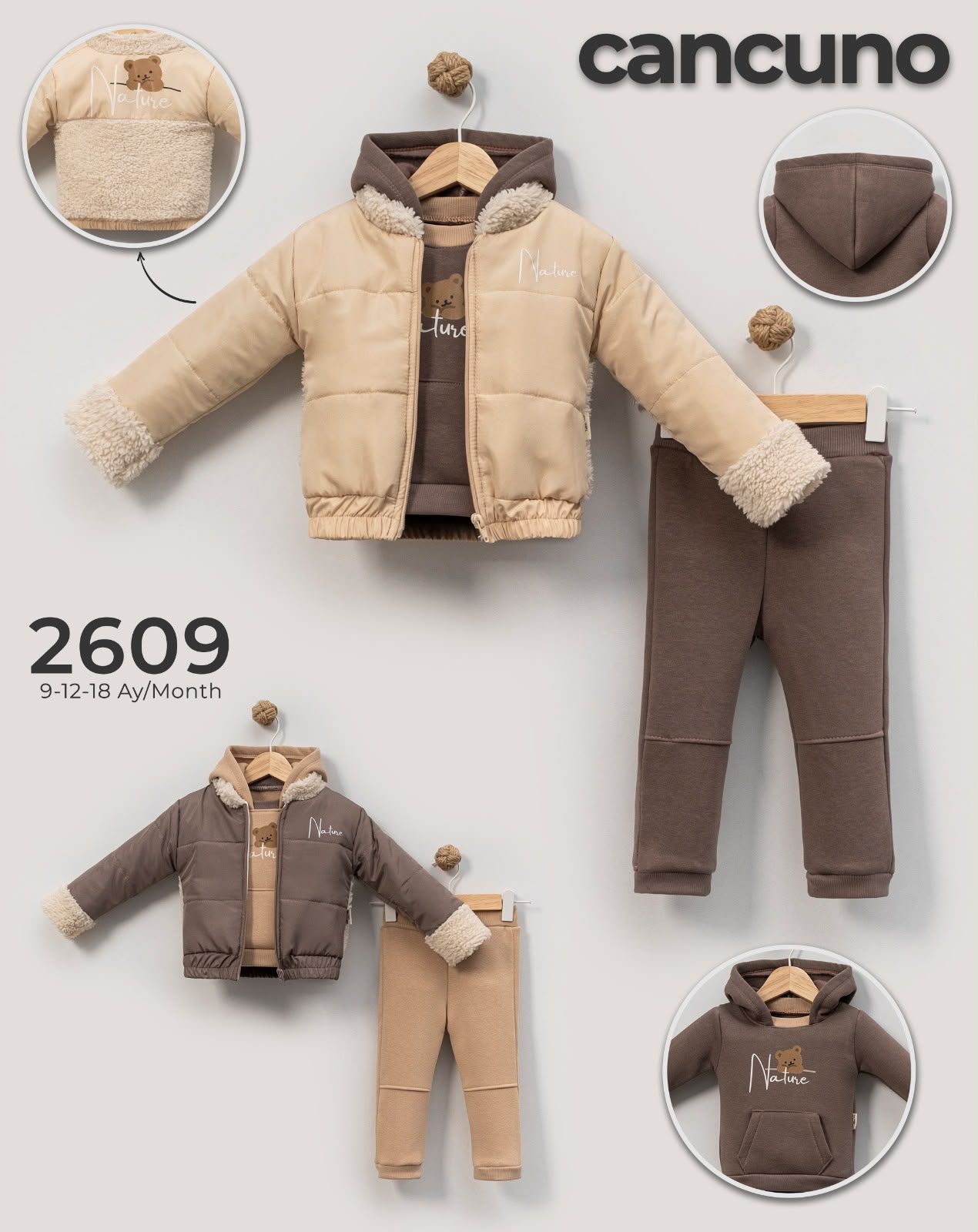 Can Cuno kışlık bebek giyim model 2609