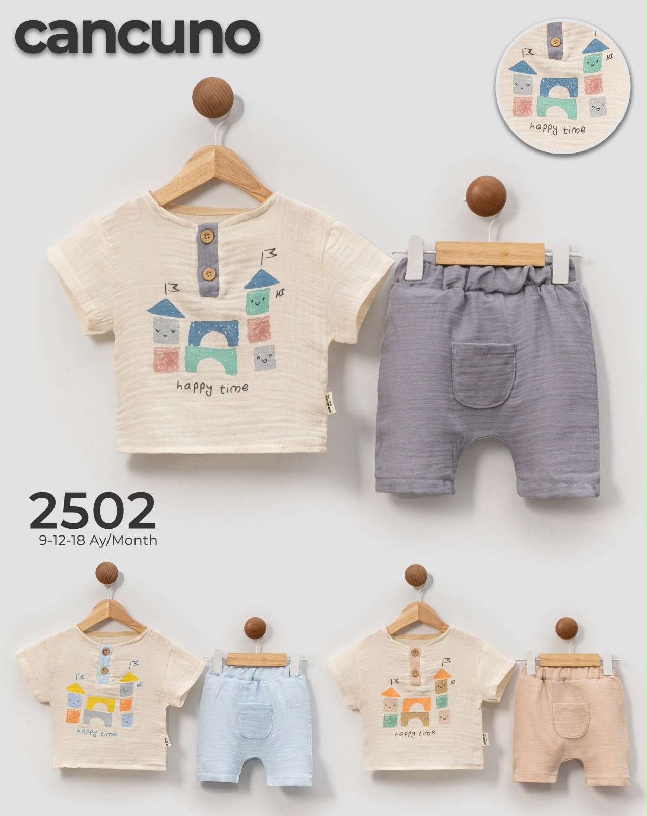 Can Cuno yazlık bebek giyim model 2502