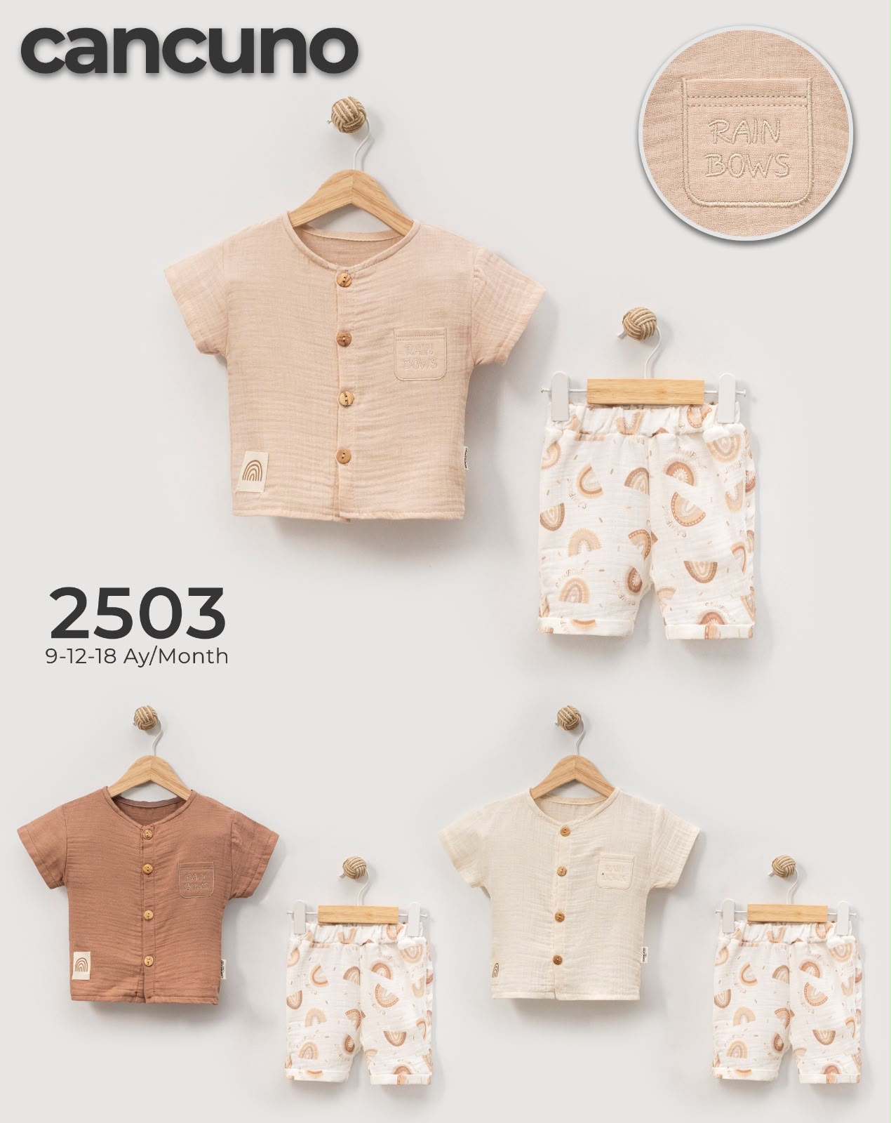 Can Cuno yazlık bebek giyim model 2503