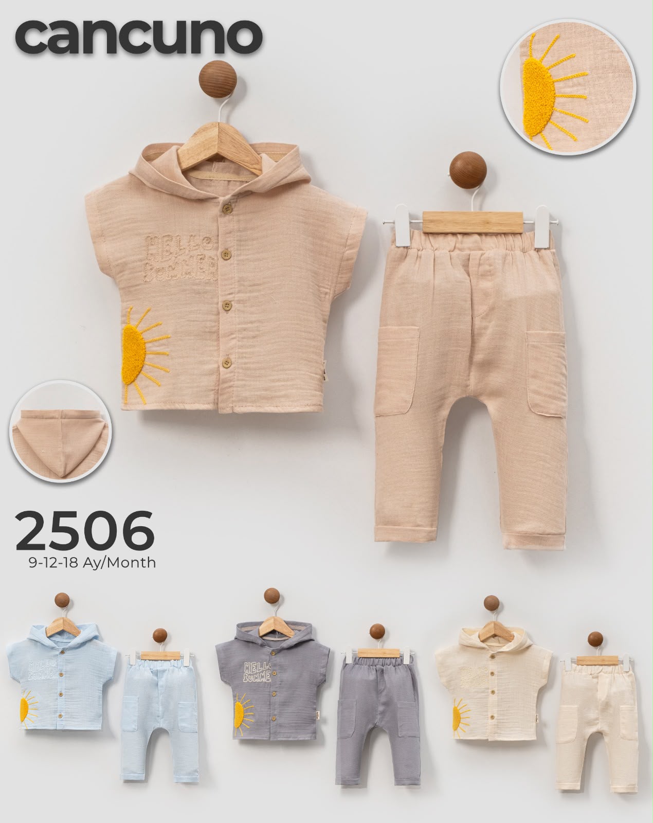 Can Cuno yazlık bebek giyim model 2506