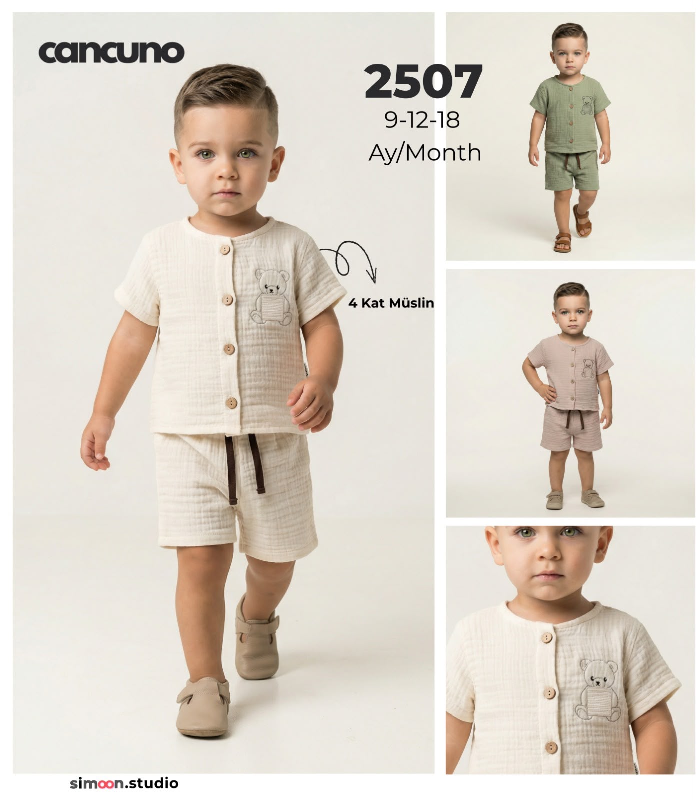 Can Cuno yazlık bebek giyim model 2507