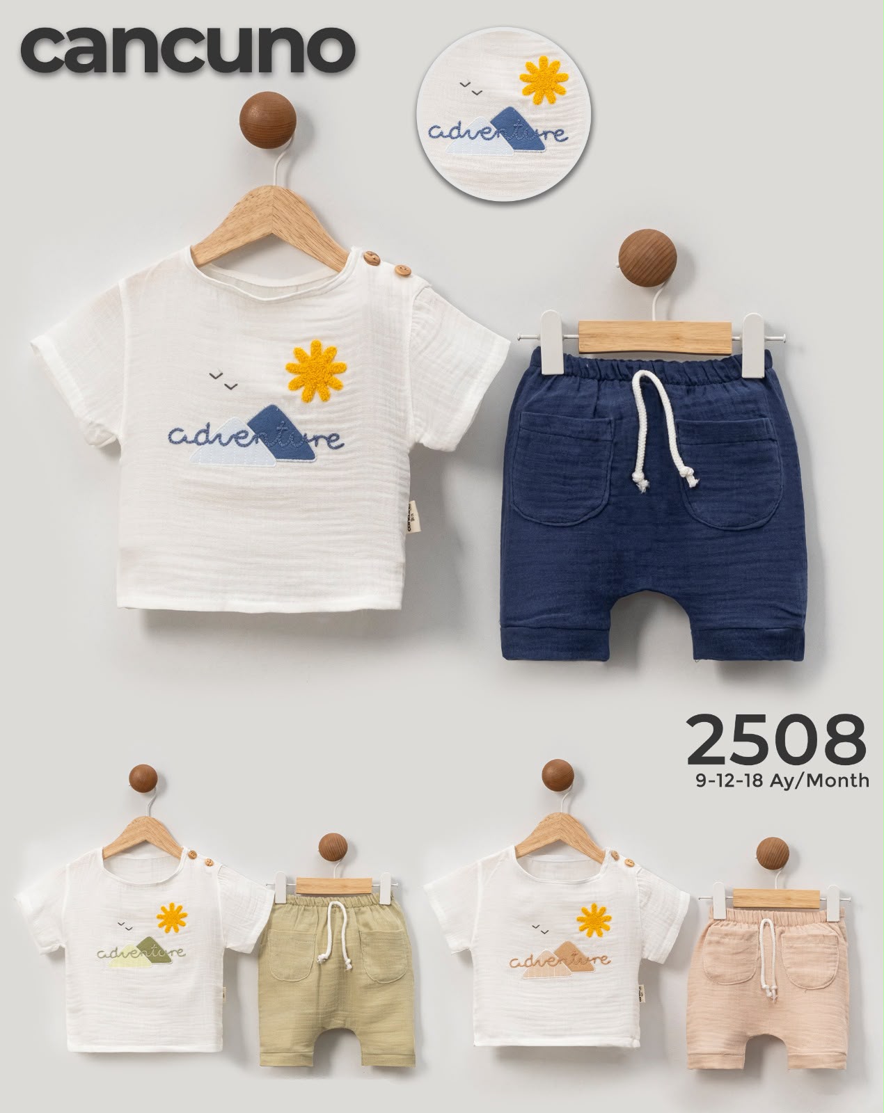 Can Cuno yazlık bebek giyim model 2508