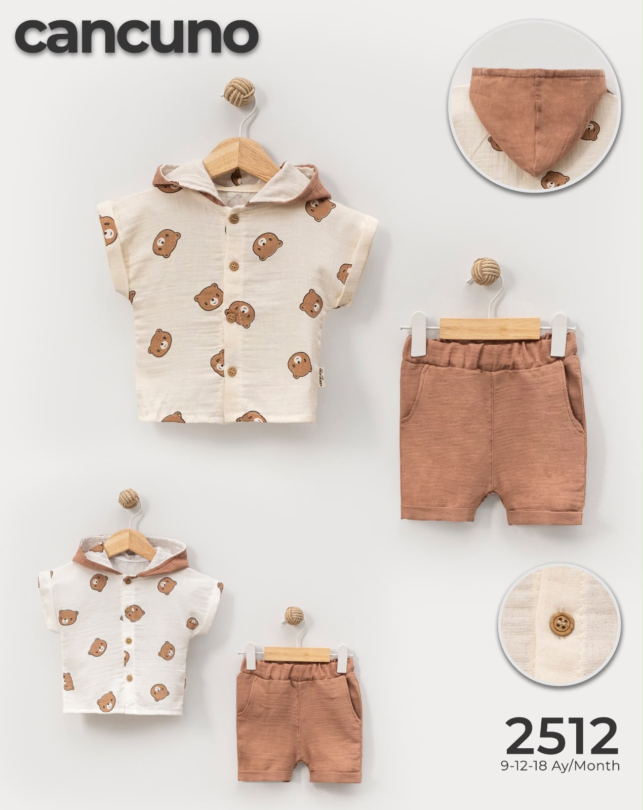 Can Cuno yazlık bebek giyim model 2512