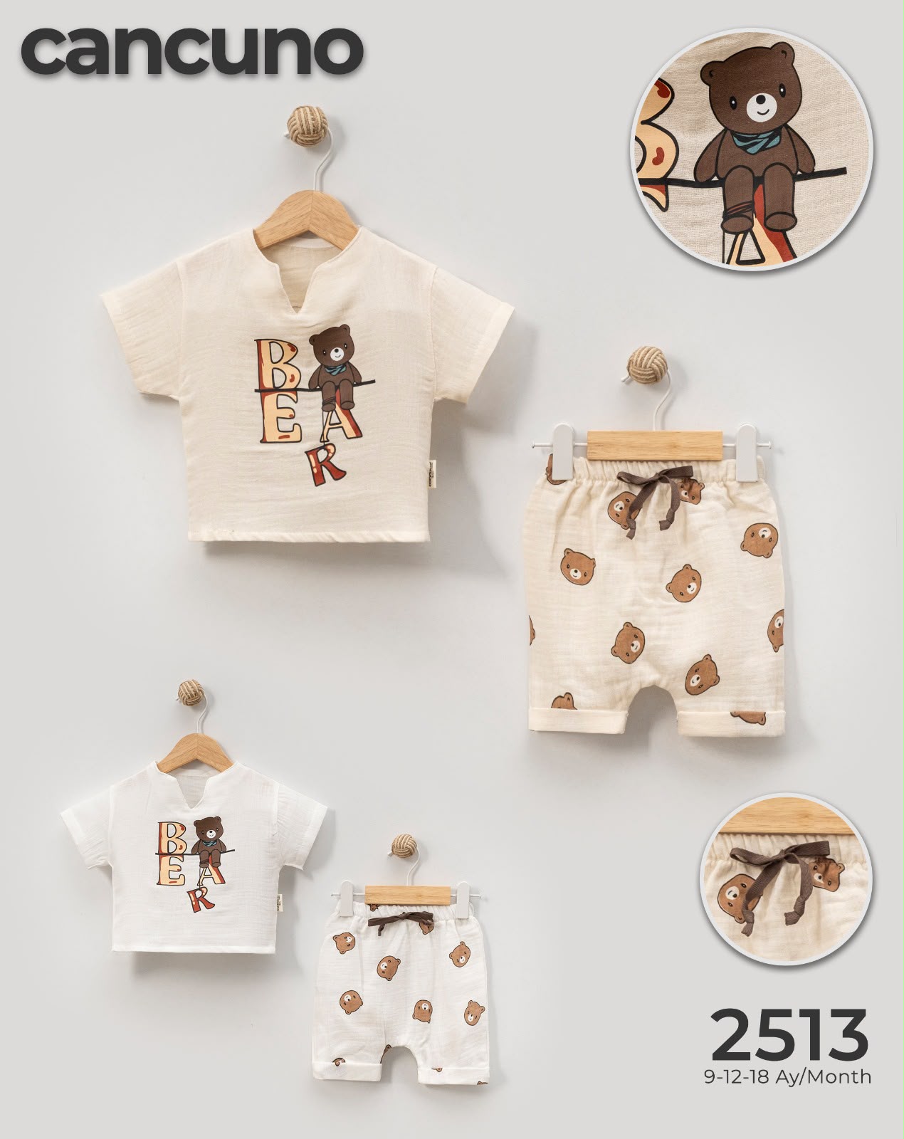Can Cuno yazlık bebek giyim model 2513