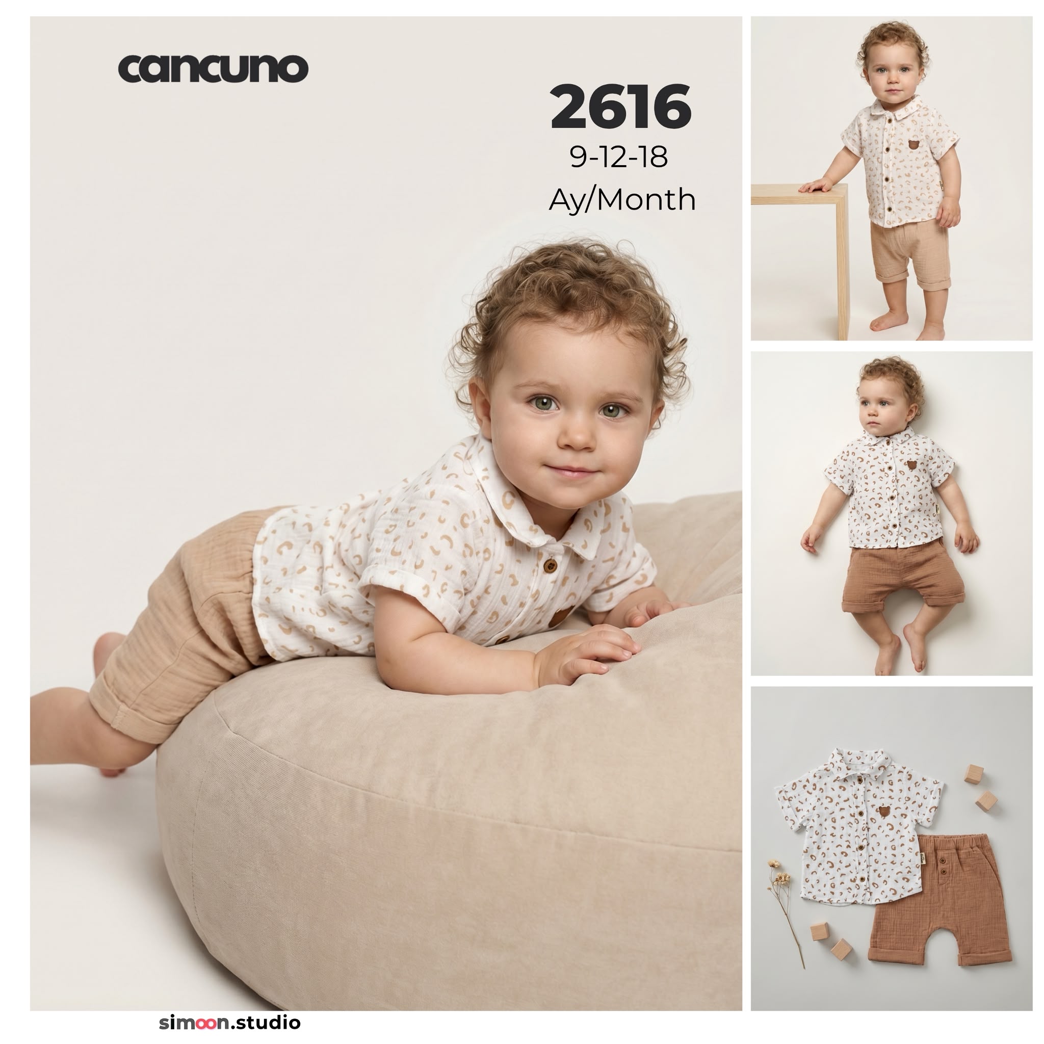Can Cuno yazlık bebek giyim model 2616