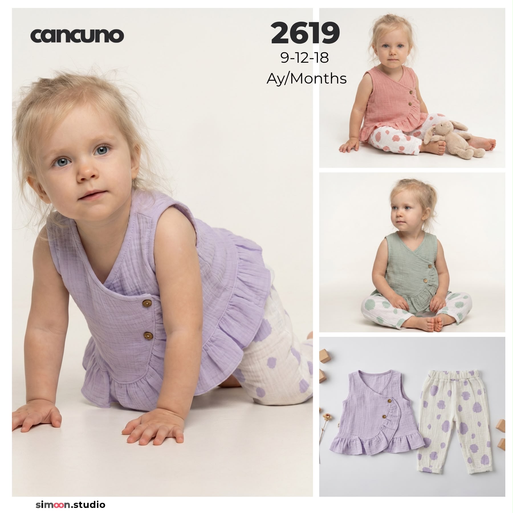 Can Cuno yazlık bebek giyim model 2619