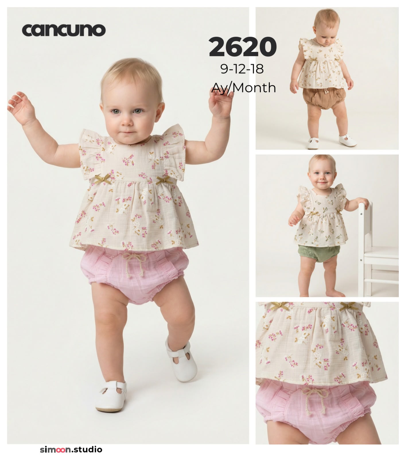 Can Cuno yazlık bebek giyim model 2620
