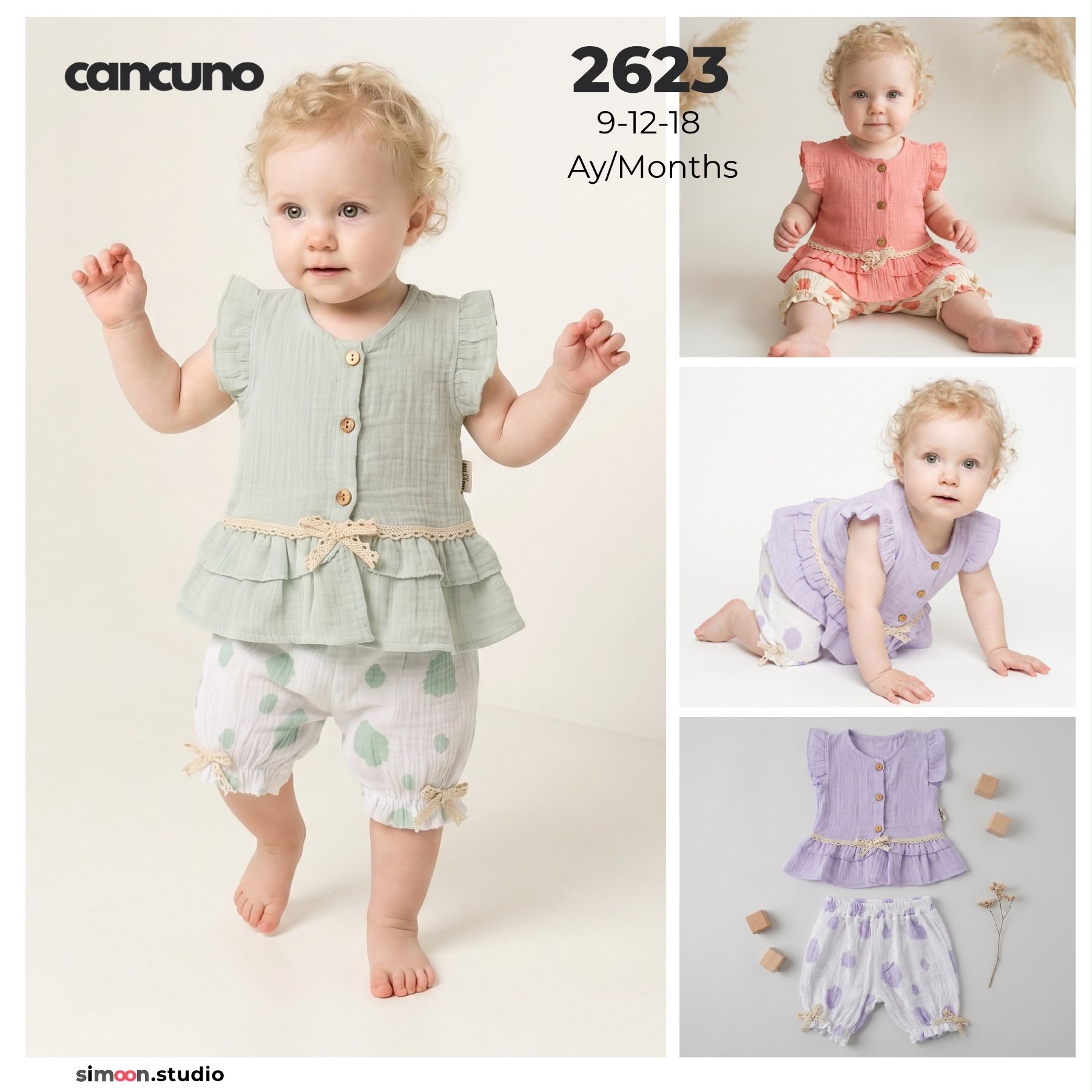 Can Cuno yazlık bebek giyim model 2623