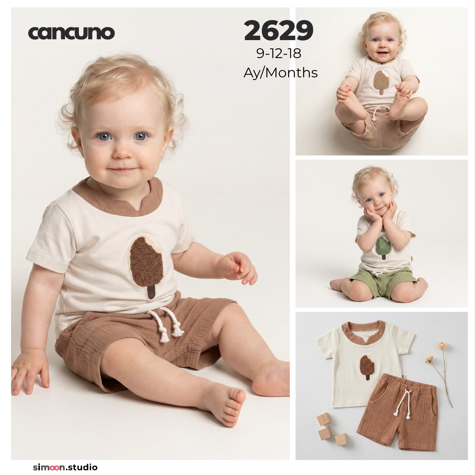 Can Cuno yazlık bebek giyim model 2629