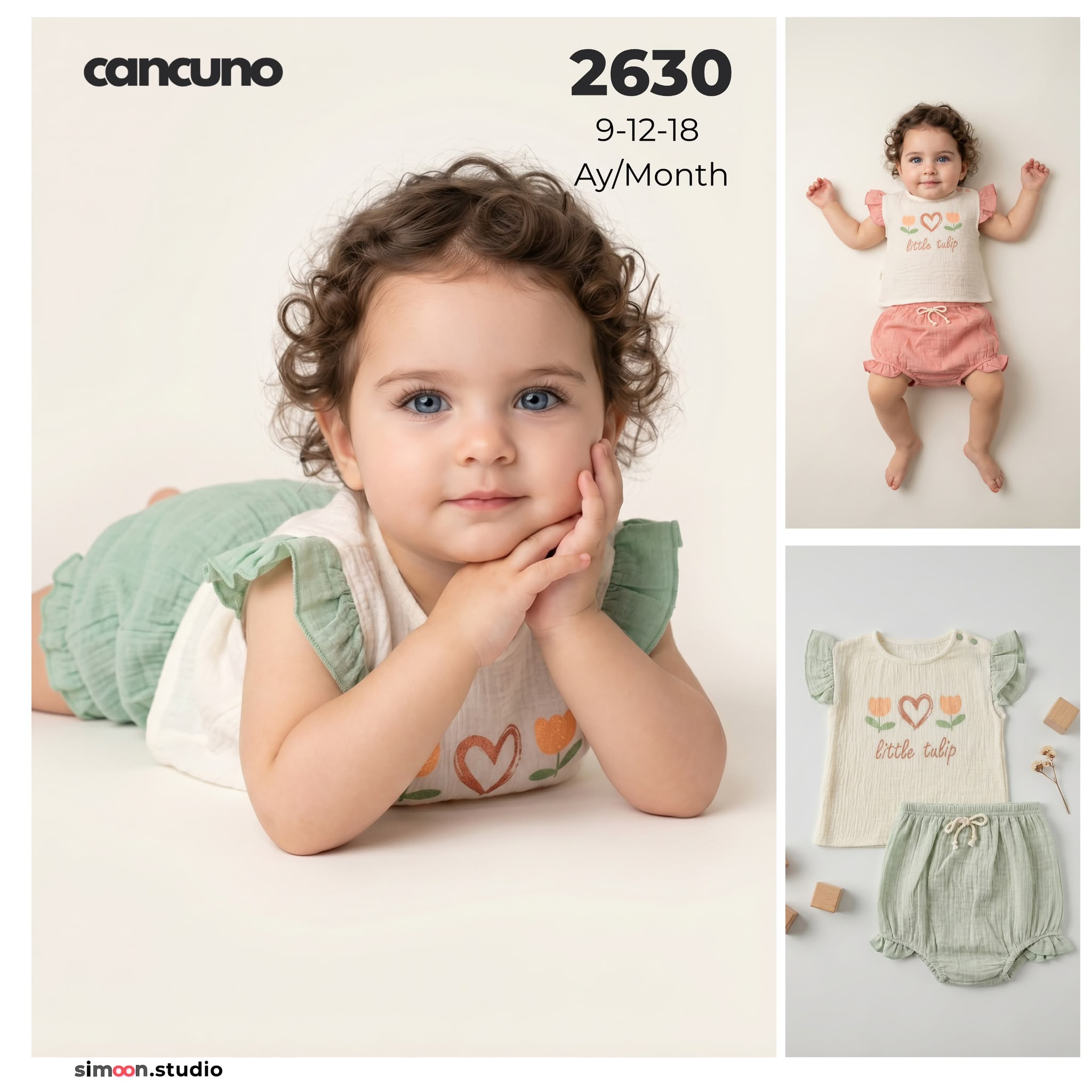 Can Cuno yazlık bebek giyim model 2630