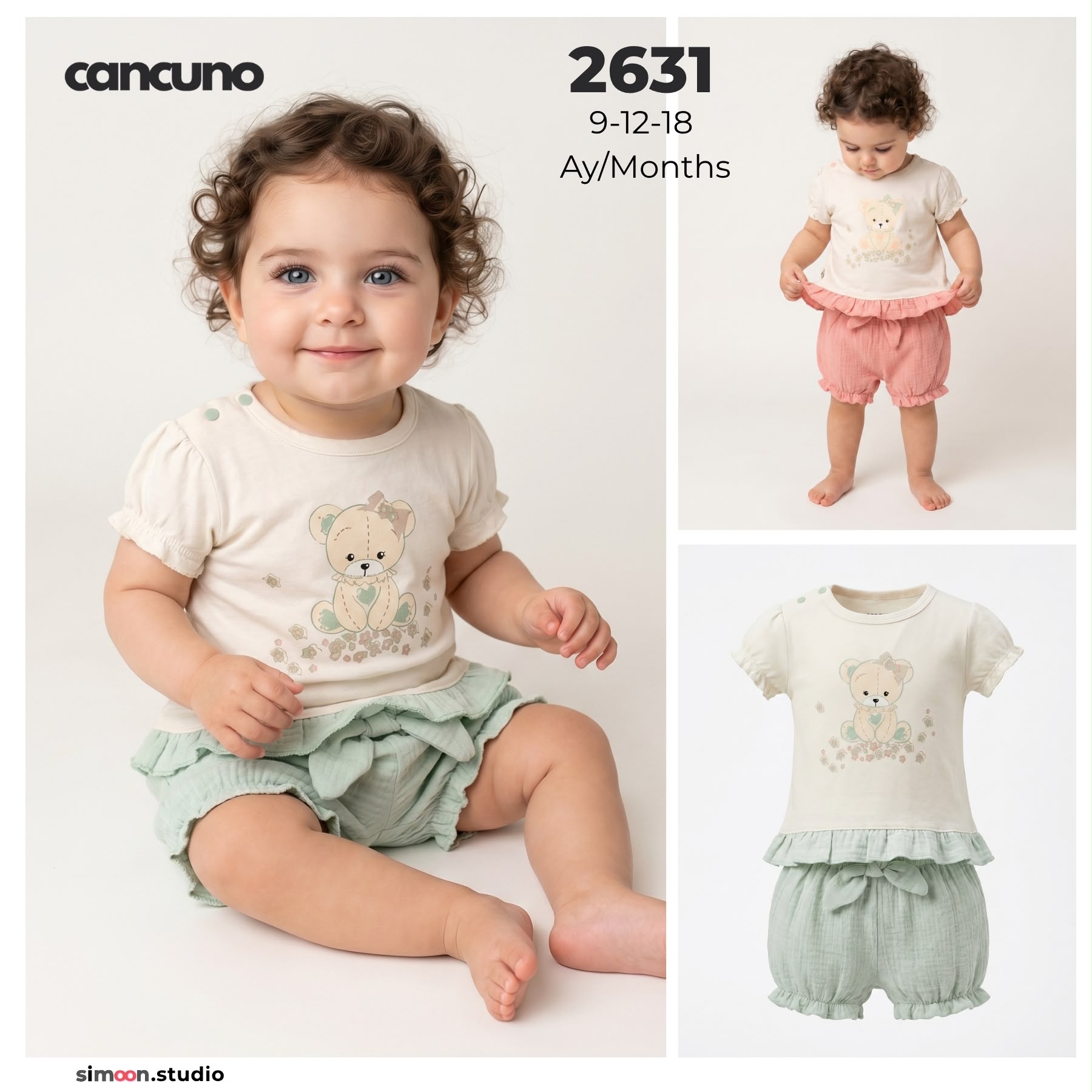 Can Cuno yazlık bebek giyim model 2631